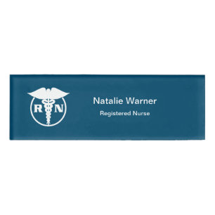 Registered Nurse Symbol Design Name Tag