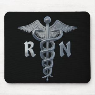 Registered Nurse Symbol Mouse Pad