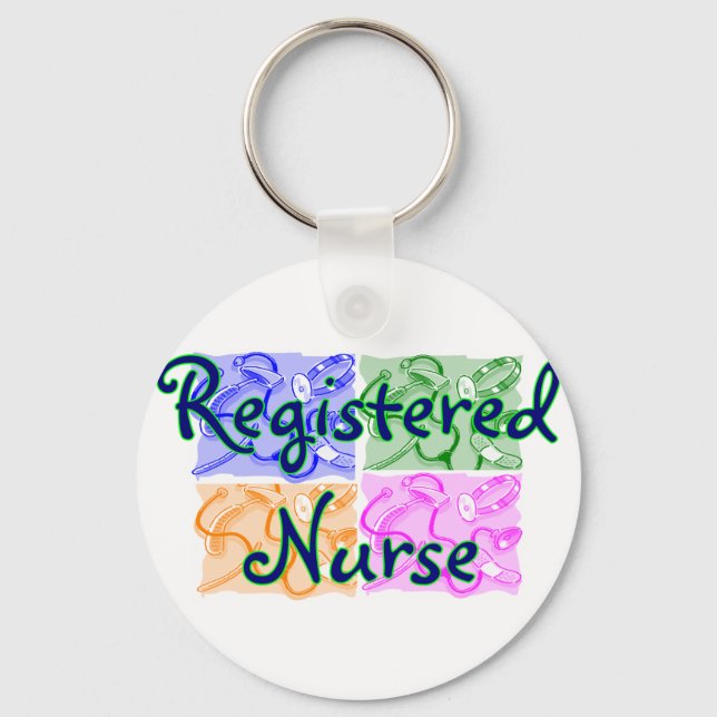 Registered Nurse T-Shirts & Gifts--Unique items Key Ring (Front)