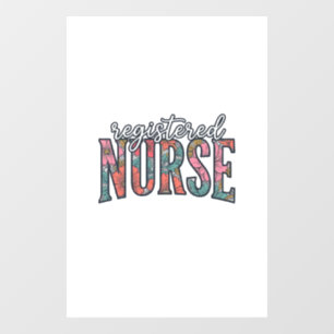 Registered Nurse Vintage Floral Typography Shirt D