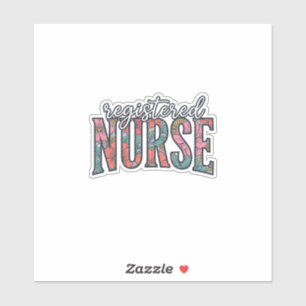 Registered Nurse Vintage Floral Typography Shirt D