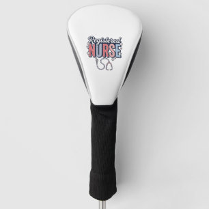 Registered Nurse Vintage Vector Shirt Design_1 Golf Head Cover