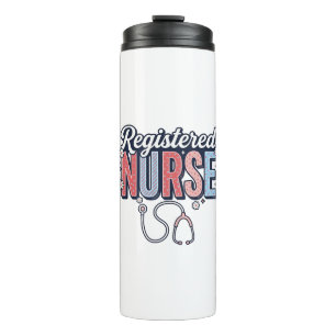 Registered Nurse Vintage Vector Shirt Design_1 Thermal Tumbler