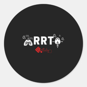 Registered Respiratory Therapist Rrt Classic Round Sticker