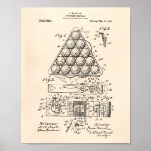 Registering Triangle 1910 Patent Art - Old Peper Poster