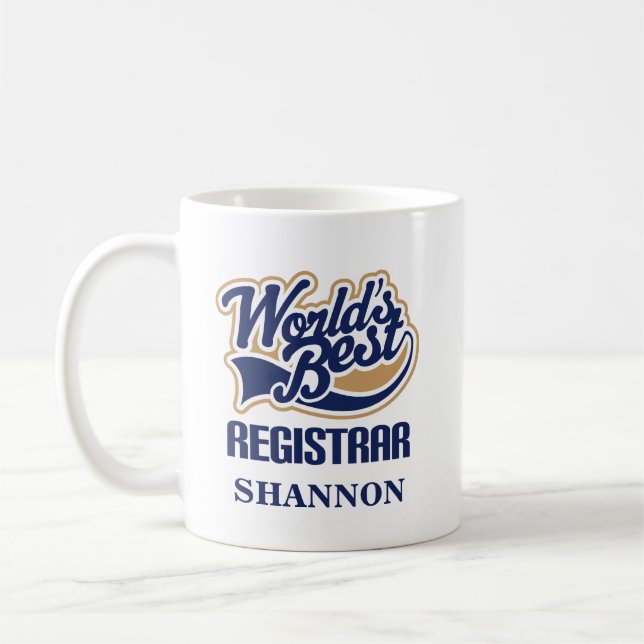 Registrar Personalised Mug Gift (Left)