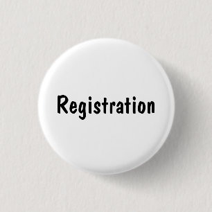 Registration 3 Cm Round Badge