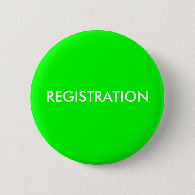 REGISTRATION 6 CM ROUND BADGE (Front)