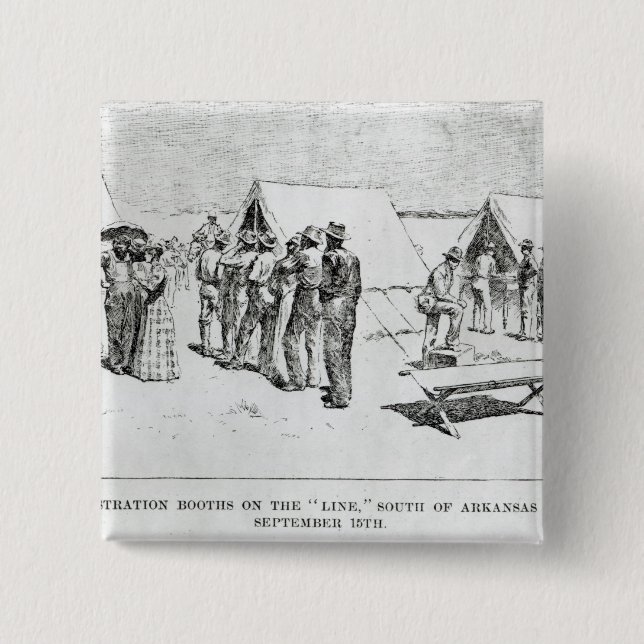 Registration Booths 15 Cm Square Badge (Front)