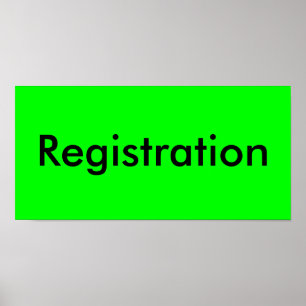Registration Poster