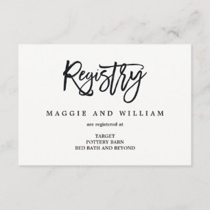 Registry Cards - Brushed Charm