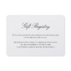 Registry Wedding Enclosure Cards Elegant