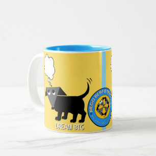 Rego Berto's "Dream Big" two-toned mug