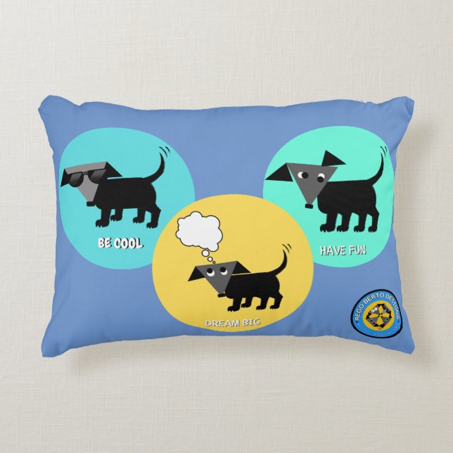 Rego Berto's Tips for Living Life Pillow (Front)