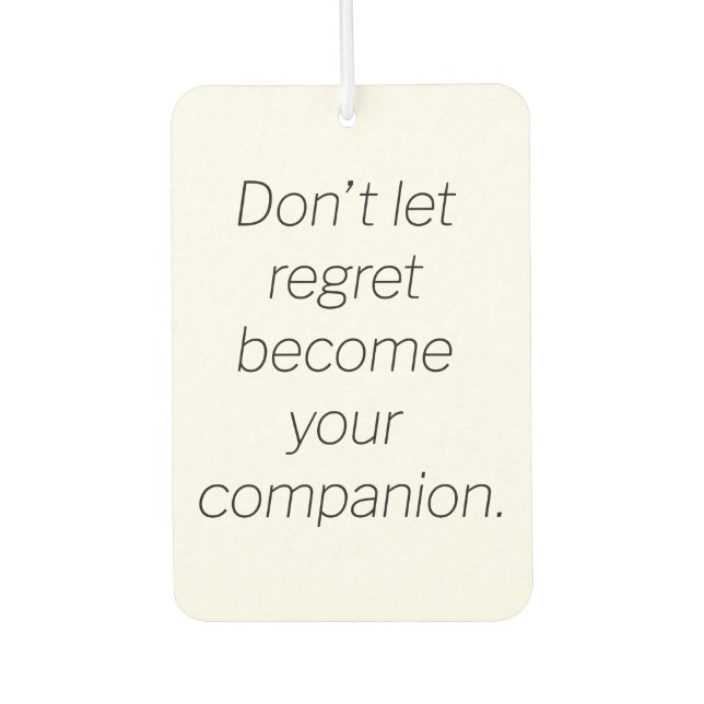 Regret Air Freshener (Front)