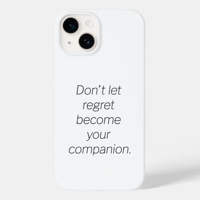Regret iPhone Case (Back)