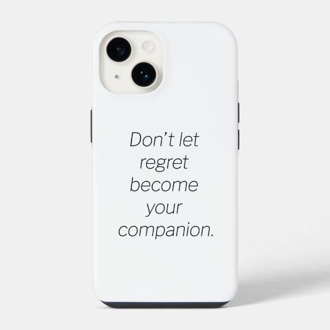 Regret iPhone Case (Back)