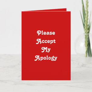 Regret what i said card