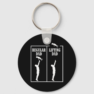Regular Dad Lifting Dad Funny Bodybuilding Weightl Key Ring