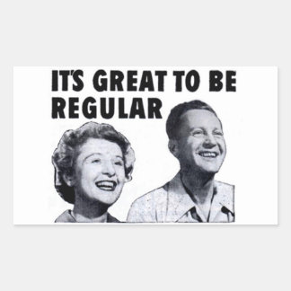 Regular Folks Rectangular Sticker