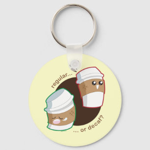 Regular or Decaf? Key Ring