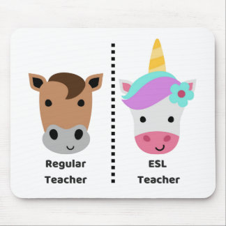 Regular VS Esl Teacher Mousepad