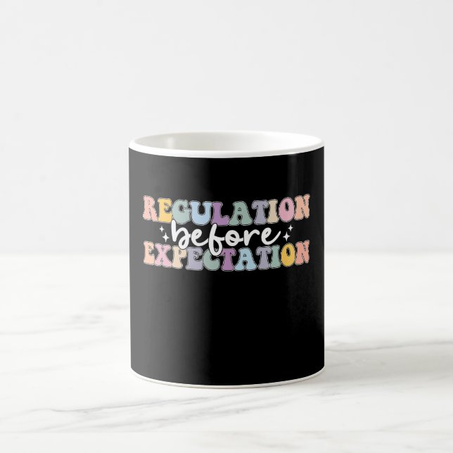 Regulation Before Expectation Groovy Coffee Mug (Center)