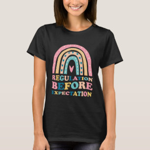 Regulation Before Expectation Retro Neurodiversity T-Shirt