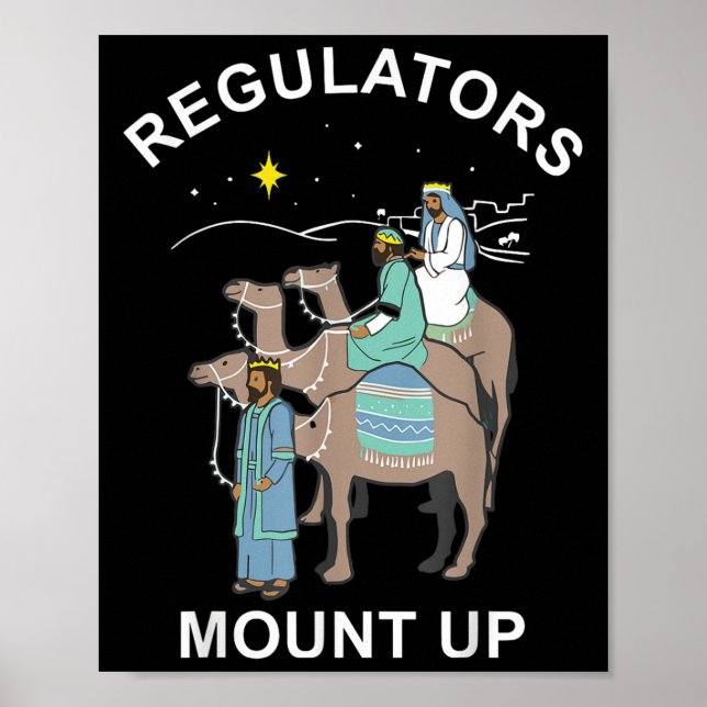 Regulator Mount Cute Up Christmas Three Kings Rein Poster (Front)