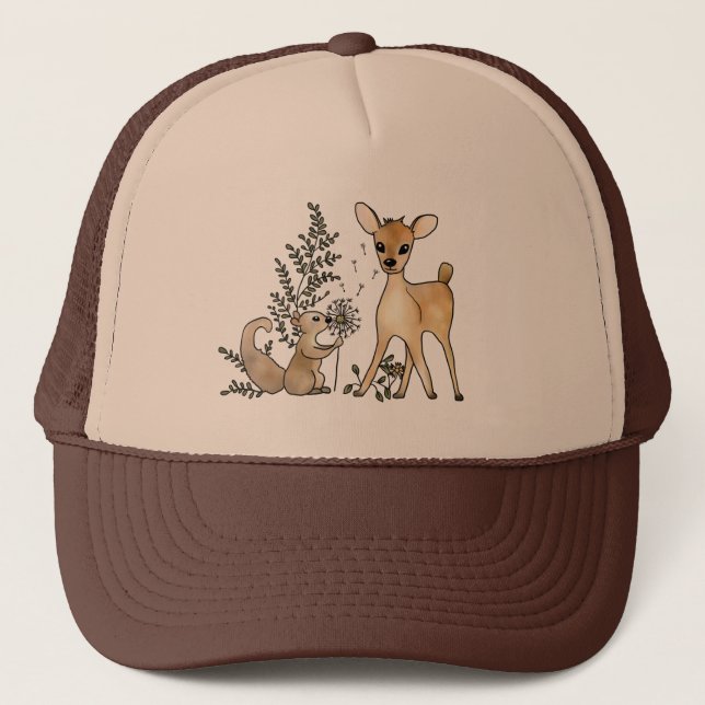 Reh und Eichhörnchen   Trucker Hat (Front)