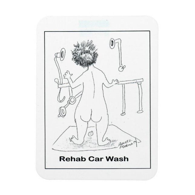 Rehab Car Wash Magnet (Vertical)