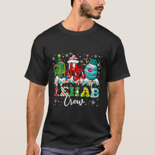 Rehab Crew Wheelchair Santa Reindeer Rehab Nurse C T-Shirt