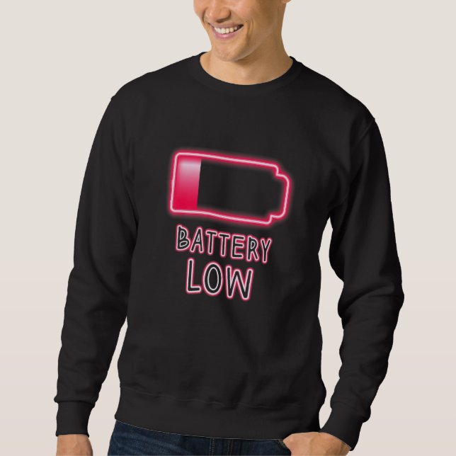 Rehab Hangover Party Battery Low Student Learning Sweatshirt (Front)