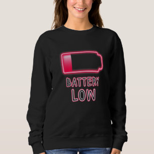 Rehab Hangover Party Battery Low Student Learning Sweatshirt