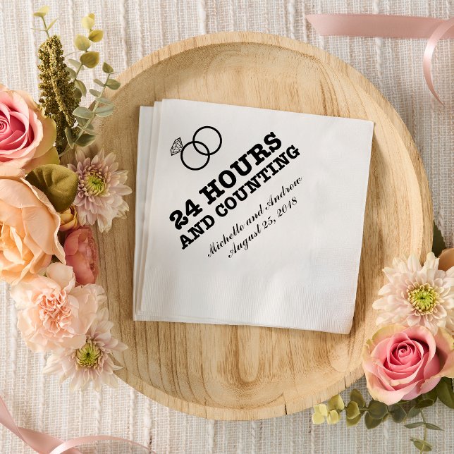 Rehearsal Dinner | 24 Hours and Counting Napkin (Creator Uploaded)