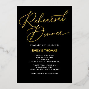 Rehearsal dinner Elegant Invitation