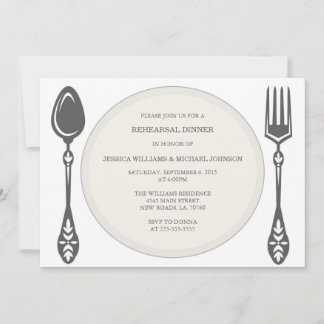 Rehearsal Dinner | Herringbone Invitation