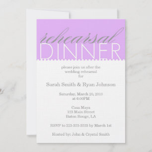 Rehearsal Dinner Invitation