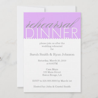Rehearsal Dinner Invitation