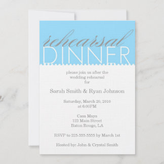 Rehearsal Dinner Invitation