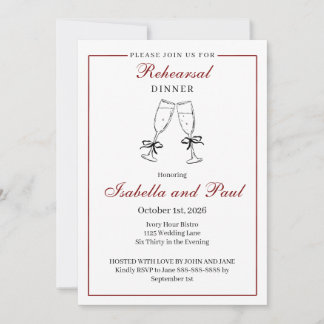 Rehearsal Dinner Invitation