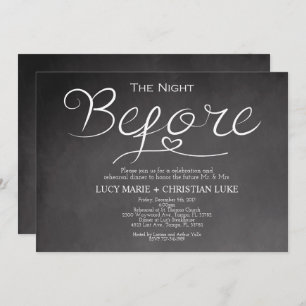 Rehearsal Dinner Invitation, Rehearsal, Chalkboard Invitation