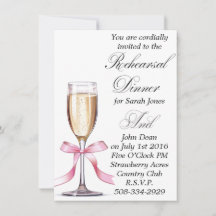 Rehearsal Dinner invitation simple