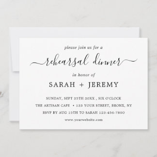 Rehearsal Dinner Invitation Template 01