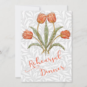 Rehearsal Dinner Invitation Vintage Flower