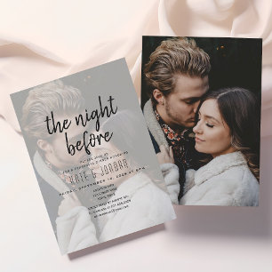 Rehearsal Dinner Invitation with Photo