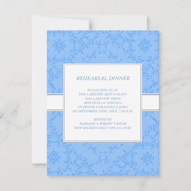 Rehearsal Dinner Invitations (Front)