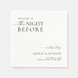 Rehearsal Dinner Napkin The Night Before Napkins