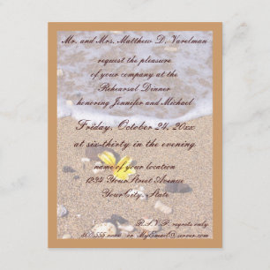 Rehearsal Dinner Ocean Seashells Invitation