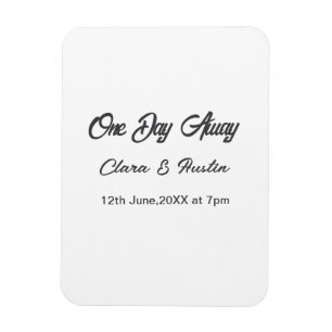 Rehearsal dinner One day away night before name da Magnet